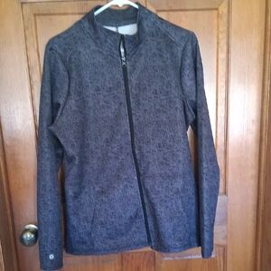 Bzees Grey Bomber Jacket with Subtle Texture